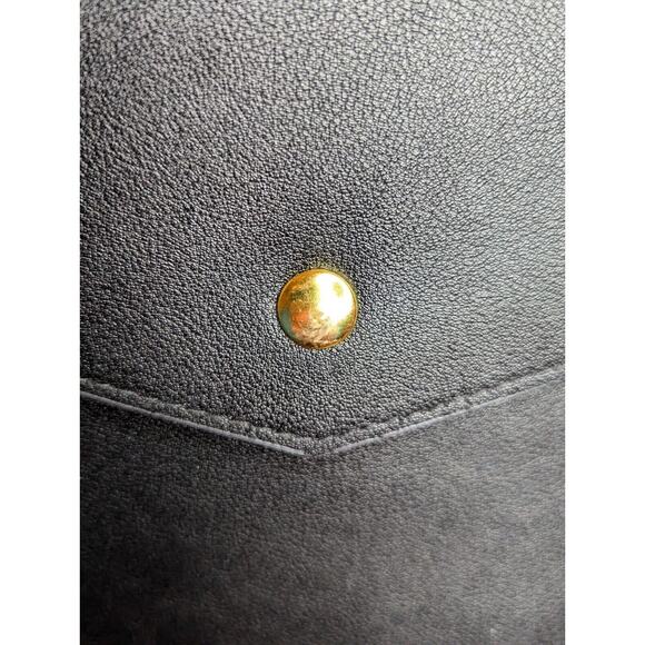 Glass Ladder CO Megan Portfolio Organizer Clutch Black Planner Cover 13.5"x9" - Picture 2 of 6